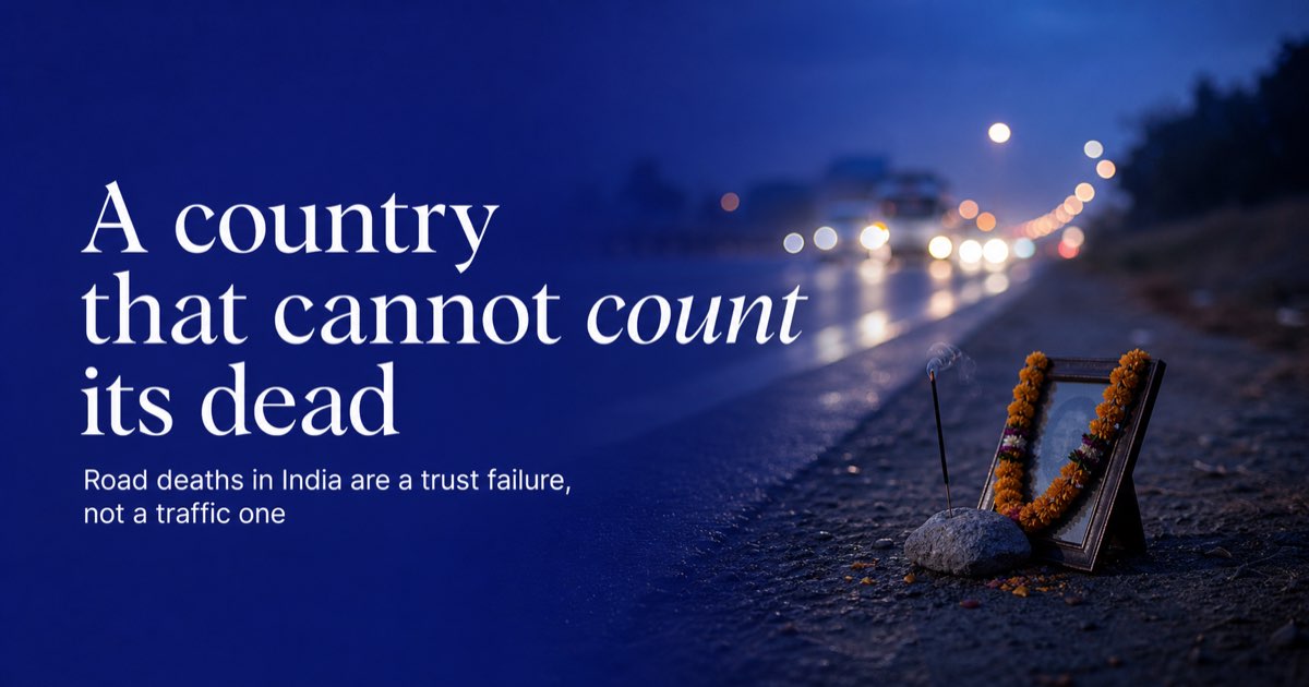 1200x630 social preview for Why India Never Learns From Its Road Deaths